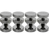 Monacor SPS-20/SC Kit De Spikes Réglables En Hauteur Noir Chromé