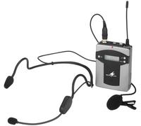 MONACOR TXA-800HSE Micro-casque Micro Type de transmission (détails):radio, sans fil boîtier métallique, interrupteur audio, stéréo (jack 3.5 mm), port