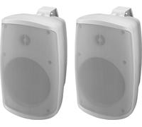 Monacor WALL-05SET/WS Système De Haut-Parleurs Stéréo Actif 2 Voies, 2 X 30 W