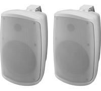 Monacor WALL-06SET/WS Système De Haut-Parleurs Stéréo Actif 2 Voies, 2 X 30 W