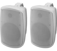 Monacor WALL-06SET/WS Système De Haut-Parleurs Stéréo Actif 2 Voies, 2 X 30 W