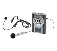 Monacor WAP-8 Manuel Micro avec bonnette Anti-Vent, avec Sacoche, avec câble Audio-Line-in, Microphone (Jack 3,5 mm)