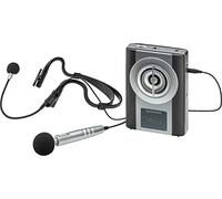 Monacor WAP-8 Manuel Micro avec bonnette anti-vent, avec sacoche, avec câble Audio-Line-in, microphone (jack 3,5 mm)