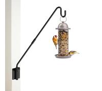 Monalife Crochet mural étendu pour plantes d'extérieur, mangeoire à oiseaux, crochet de clôture en métal pour accrocher une mangeoire à colibri, un pot de fleurs, une lanterne, un poteau rotatif à 360