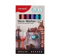 MONAMI acrylique Deco Marker 463 XF, 6pcs métallique