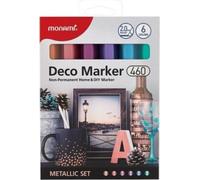 MONAMI Deco 460 Marqueur métallique à 6 couleurs