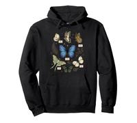 Monarch Blue Morpho Luna Moth Butterflies Espèces Biologie Sweat à Capuche