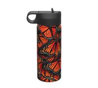 Monarch Butterflies. Bouteille isotherme en métal à double paroi pour boissons froides 532 ml