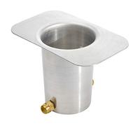 Monarch Rain Chains 20041 Mühle Finish Adaptateur de gouttière en Aluminium pour Installation de chaîne de Pluie Standard