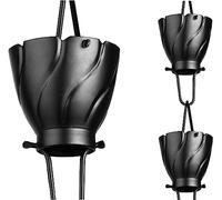 Monarch Rain Chains Akira 19135 Chaîne de pluie en aluminium pour gouttières, longueur 2,6 m, noir