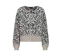 monari Cardigan taupe / noir / blanc naturel, Taille XXL