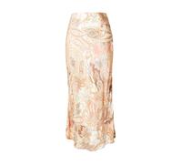 monari Jupe camel / marron / corail / blanc, Taille 44