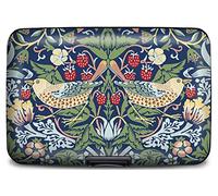 Monarque Étui portefeuille blindé avec protection contre le vol de données RFID, Morris Strawberry Thief, 4.3"x2.9"x.75", Aw-71zzz