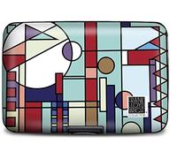 Monarque Frank Lloyd Wright Portefeuille blindé RFID Protection antivol de données Étui pour cartes de crédit, AW FLLW, City By the Sea