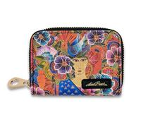 Monarque Laurel Burch Portefeuille à fermeture Éclair blindée RFID, Laurel Burch Balinaise Femme, 4.5x3x1 inch, Portefeuille zippé