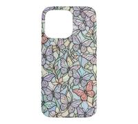 Monarque Papillon Fée Fantaisie Motif Noyau Couleurs Pastel Coque pour iPhone 15 Pro Max