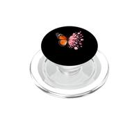 Monarque Papillon Pétales de Fleur Printemps Aquarelle Art PopSockets PopGrip pour MagSafe