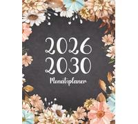 monatsplaner 2026-2030: 5 Jahre - Von Januar 2026 ezember 2030