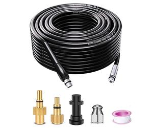 Monave 10m Déboucheur Canalisation Compatible avec Karcher/Lavor/Bosch Nettoyeur Haute Pression Furet Déboucheur Canalisation K2 K3 K4 K5 K7