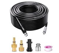 Monave 15m Déboucheur Canalisation Compatible avec Karcher/Lavor/Bosch Nettoyeur Haute Pression Furet Déboucheur Canalisation K2 K3 K4 K5 K7