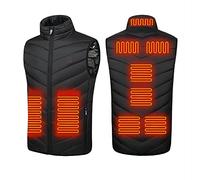 Monave Gilet Chauffant électrique pour Homme et Femme, veste chauffage usb,3 Niveaux de Température pour Chasse,L'extérieur(Powerbank non inclus/Besoin de sorties USB ≥5V 2.1A)