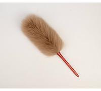 Monba Plumeau en laine d'agneau avec manche en bois massif, souple, Good Grips Collecteur de poussière et de la poussière Cleaner, Antistatique, plumeaux pour maison, bureau et voiture