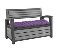 Monbaer Coussin de banc 2 ou 3 places pour mobilier de jardin, terrasse, balancelle, intérieur et extérieur, confortable pour cuisine ou salle à manger, 170 x 55 cm, violet