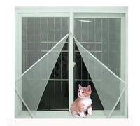 Monbaer Moustiquaire autocollante pour fenêtre - Protection contre les chats - Pour balcon, chambre à coucher, fenêtre