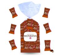 MONBANA | 100 Amandes Caramel | 360g de Croustilles au Chocolat à Offrir ou à Partager pour Noël