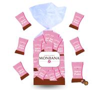 MONBANA - 100 Pépites au Praliné - Croustilles au Chocolat individuelles