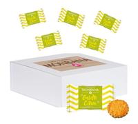 MONBANA | 200 Mini-Galettes au Citron | Biscuits de 5g emballés individuellement à offrir ou à déguster autour d'un café