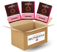 MONBANA | 50 sachets de chocolat Lacté 4* | Doses individuelles de 30 g de chocolat en poudre à déguster tout au long de la journée