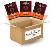 MONBANA | 50 sachets de chocolat TRADITION - SALON DE THÉ | Doses individuelles de 20 g de chocolat en poudre à déguster tout au long de la journée