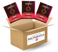 MONBANA | 50 sachets de chocolat TRESOR | Doses individuelles de 25 g de chocolat en poudre à déguster tout au long de la journée