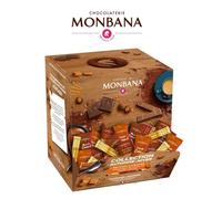 MONBANA | Boite distributrice de 300 Crousti-Caramel & Chocolats - 710g | Idéal Pause café, Accueil clients | Fabrication