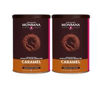 Monbana Chocolat en Poudre Aromatisé Caramel, 2 x 250g
