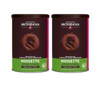 Monbana Chocolat en Poudre Aromatisé Noisette, 2 x 250g