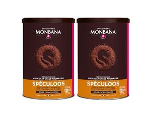 Monbana Chocolat en Poudre Aromatisé Spéculoos, 2 x 250g