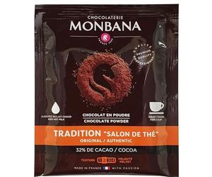 Monbana - Chocolat en poudre Monbana - Tradition - 20 sachets