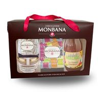 MONBANA - Coffret Sucré-Salé - Biscuits, Nougats et Terrine | Biscuits & Nougats MONBANA, Terrine aux Cèpes et Jus de Fruits Ardéchois - Sélection Gourmande Française Prête à Offrir