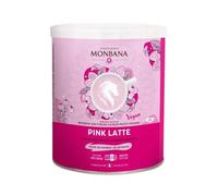 Monbana Matcha Latte 500g/Boite, Pink Latte Saveur Fruits Rouges 350g/Boite - Livraison Gratuite France (2 boites, Pink latté)