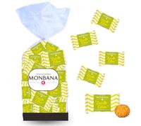 MONBANA Mini-Galettes au Citron - 75 Biscuits emballés individuellement | Biscuits de 5 g emballés individuellement à offrir avec un café - Idéal salon de thé, hôtel, chambre d'hôtes, café gourmand