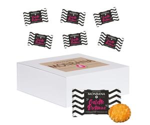 MONBANA Mini-Galettes Bretonnes - 200 Biscuits emballés individuellement