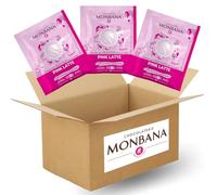 MONBANA - Pink Latte - 20 doses individuelles de 10 g | Boisson à la betterave - Végan, sans arômes artificiels - Pause réconfortante, latte rose gourmand - cadeau maitresse d'ecole