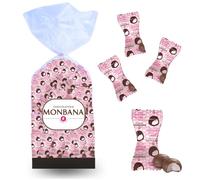 MONBANA| Sachet de 60 Mini-Guimauves emballées individuellement | À offrir ou à déguster autour d'un café ou d'une boisson