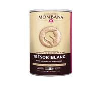 Monbana - Trésor de Chocolat Blanc en Poudre - 200 g - Préparation pour Boisson Gourmande
