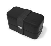 MONBENTO - Bento box - Lunch Box 2 Compartiments - Idéal pour Travail/Ecole - Made In France - MB Original Noir Onyx