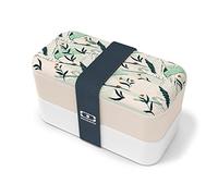 monbento - Bento box MB Original Graphic Destiny - Boîte Repas à Compartiments - Lunch box Hermétique 2 étages - Idéal pour Travail/Ecole - Sans BPA - Made In France - Motif Japonais - Rose