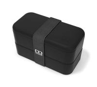 monbento - Bento box MB Original Onyx - Boîte Repas à Compartiments - Lunch box Hermétique 2 étages - Idéal pour Travail/Ecole - Sans BPA - Durable et Sûr - Made In France - Noir