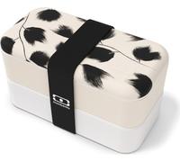 MONBENTO Bento Original Plume 1L - Boîte à lunch, boîte à petit déjeuner, double compartiment